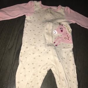 Baby girl long sleeve sleeper